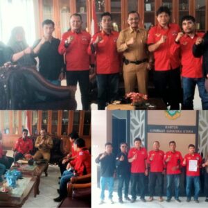 Kadis Kominfo Sumut Terima Audensi DPW Persatuan Wartawan Duta Pena Indonesia Sumut Tepat Satu Hari di HUT Kadis