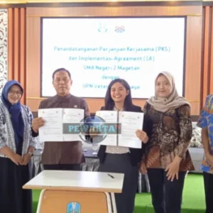 Penandatanganan Perjanjian Kerjasama dan Implementasi Agreement  SMAN 2 Magetan Dengan  UPN Veteran Surabaya
