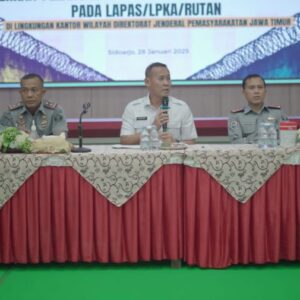 Kanwil Ditjenpas Jatim Dorong Kualitas-Transparansi Pelayanan Bama & Proyek Konstruksi Lapas