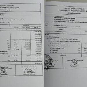 Dugaan Tidak Terealisasinya Anggaran Pembangunan Taman Desa Jayamekar Tahun 2023