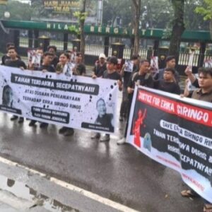Aksi Unjuk Rasa Untuk Erika Siringoringo di Pengadilan Negeri Medan Diduga Sarat Kepentingan
