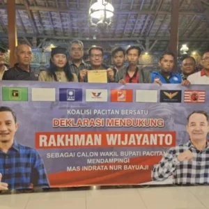 PILKADA Pacitan 2024, 7 Parpol Koalisi Deklarasi Dukung Bacawabup Wiwit Bagong