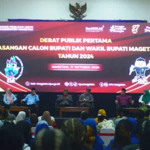 Debat Perdana Calon Bupati dan Wakil Bupati Magetan Berjalan Sukses dan Seru