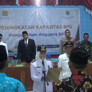 Pengukuhan dan Penyerahan SK Perpanjangan Jabatan BPD se Kecamatan Kawedanan