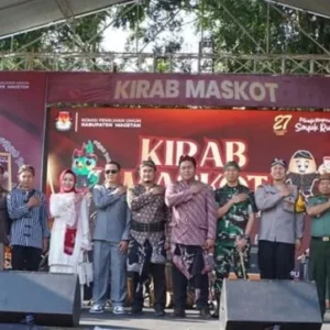 Kirab Maskot Sarana Sosialisasi Pemilih Pada Pilkada Serentak 2024