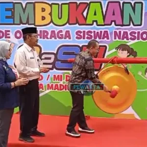 Pj Wali Kota Madiun Buka Olimpiade Olahraga Siswa Nasional