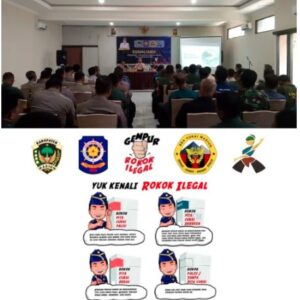 Tekan Peredaran Rokok Ilegal Di Kabupaten Madiun, Satpol PP Berikan Sosialisasi Bagi Bhabinkamtibmas dan Trantib