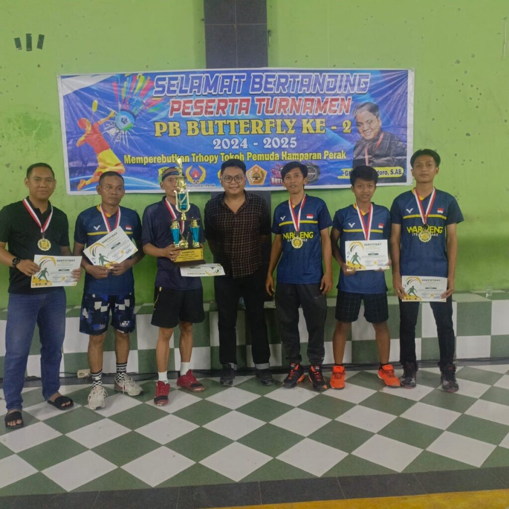 Turnamen Badminton Butterfly CUP II Sukses Digelar di Desa Klambir Lima Kebun