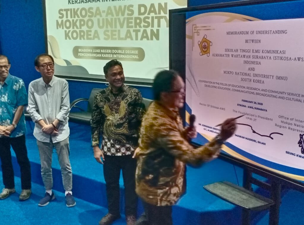 Stikosa AWS Jalin Kerja Sama dengan Mokpo National University Korea Sekaligus Disiapkan Lapangan Pekerjaan di Korea