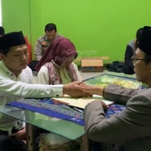 Sah !!! Tahanan Curanmor Ijab Kabul di Polsek Rungkut
