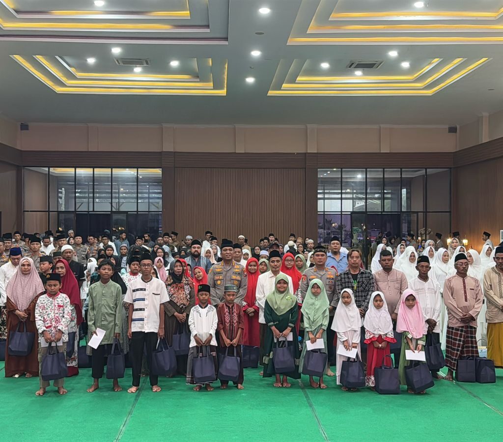 Peringati Nuzulul Quran, Polresta Sidoarjo Buka Puasa Bersama Anak Yatim dan Duafa