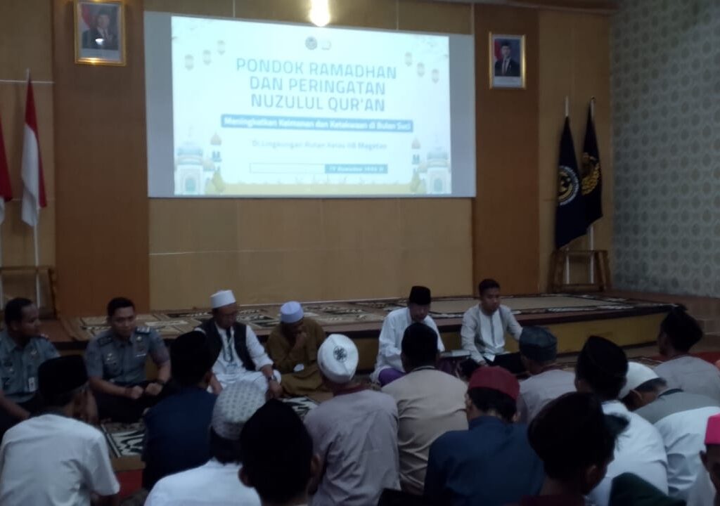 Peringati Nuzulul Qur’an, Rutan Kelas IIB Magetan Gelar Pondok Ramadan