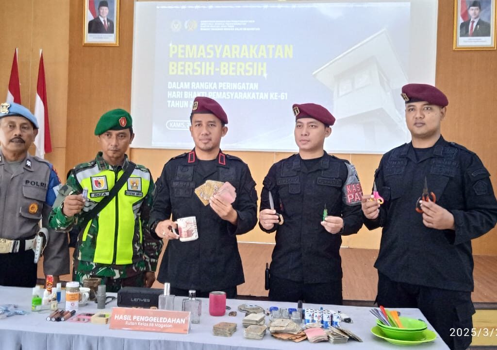 Pemasyarakatan Bersih Bersih, Petugas Gabungan Razia Kamar Hunian WBP