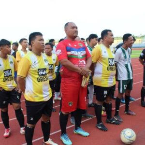 LDII Gresik dan Polres Gresik “Adu Strategi” di Lapangan, Sepak Bola Jadi Jembatan Keakraban