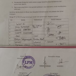 Ini 5 Kesepakatan Hasil Audiensi Warga Totok dengan Pihak Kelurahan Maospati