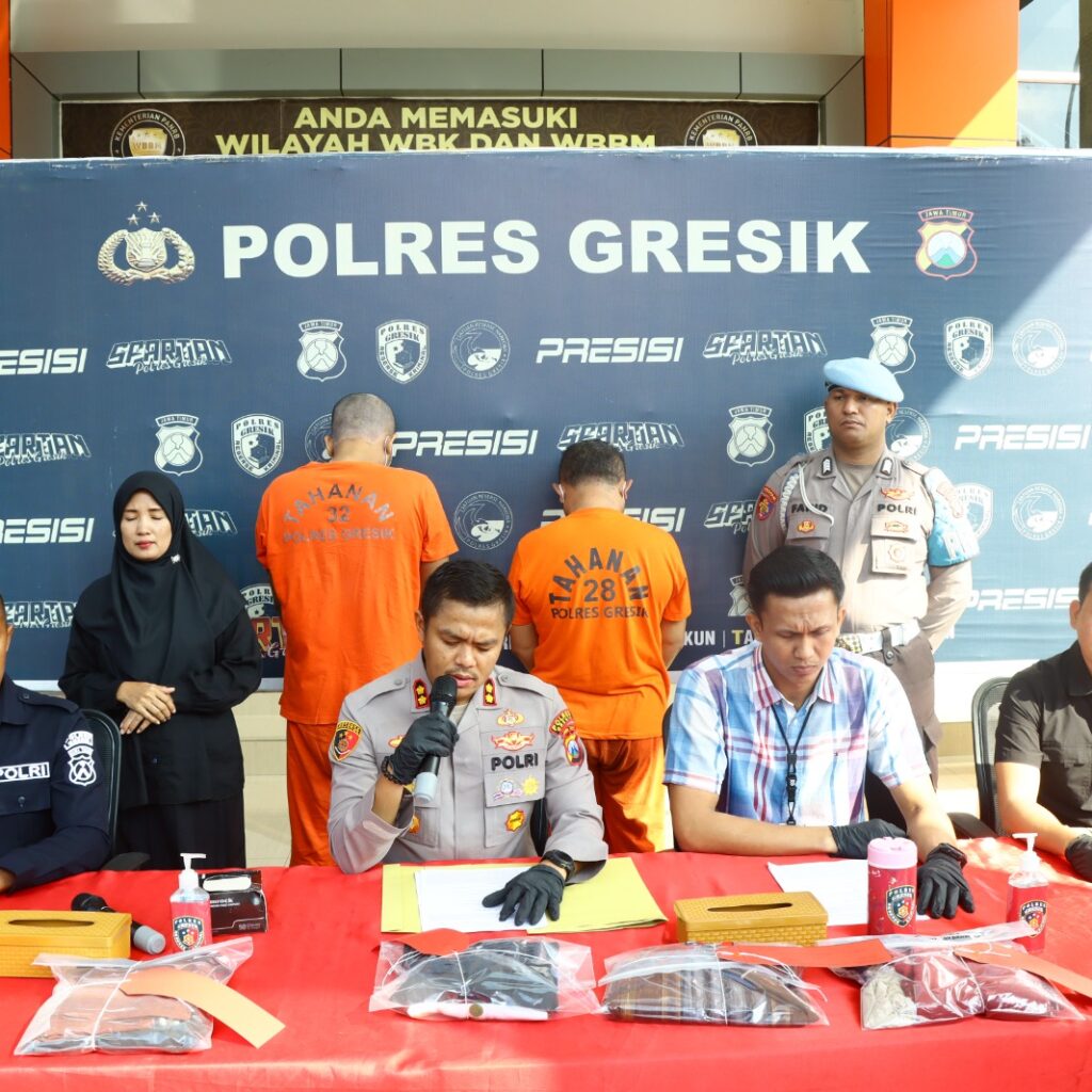 Polres Gresik Tangkap Ayah Tiri Cabuli Anak di bawah umur