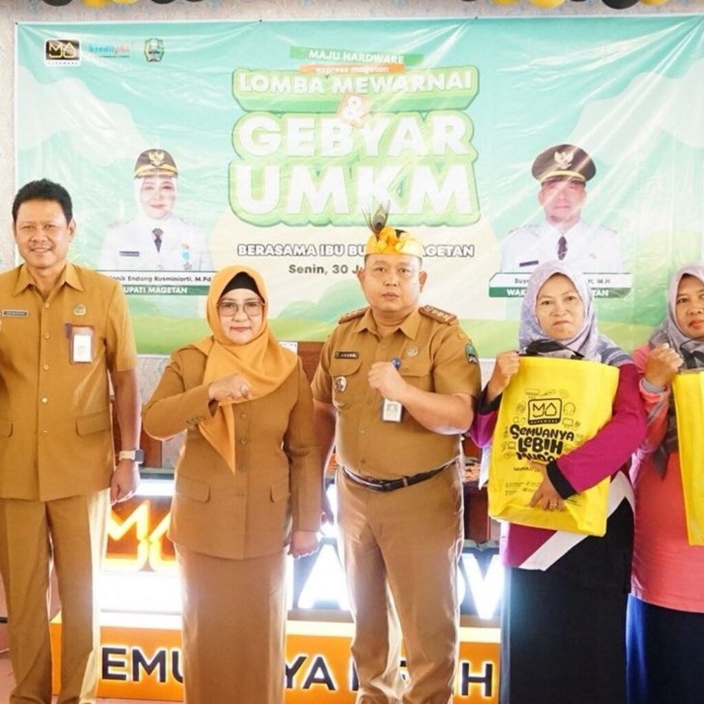 Berkolaborasi Dengan Maju Hardware, Kecamatan Ngariboyo Gelar Lomba Mewarnai dan Gebyar UMKM