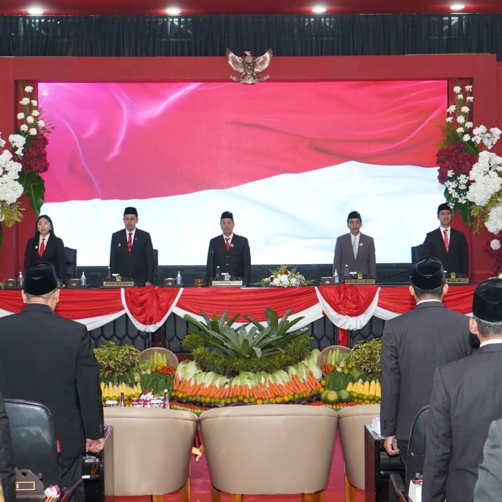 Dandim 0808 Bersama Forkopimda Kota Blitar Ikuti Pidato Kenegaraan Jelang HUT Ke – 80 RI Secara Virtual