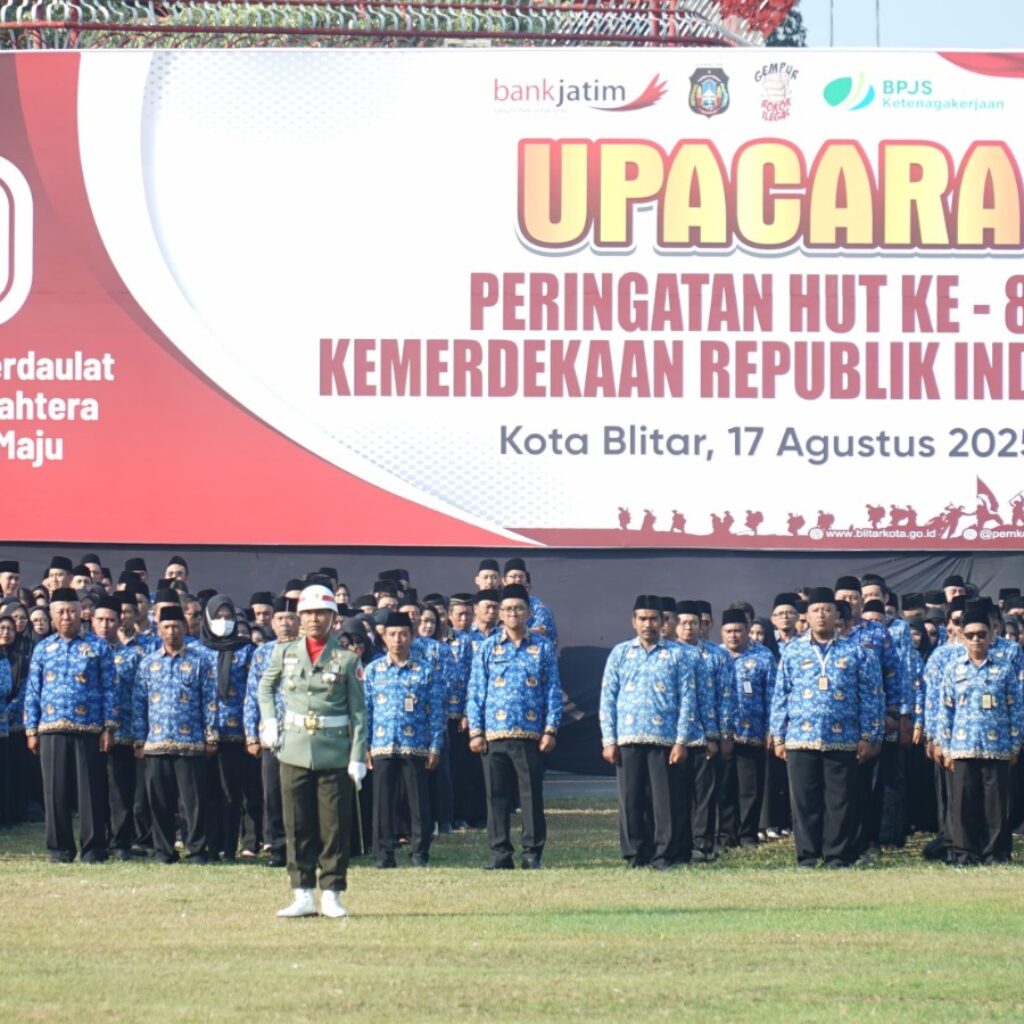 Upacara HUT RI Ke 80 Di Blitar Raya Berjalan Lancar, Forkopimda Ucapkan Terima Kasih Kepada Seluruh Warga Blitar