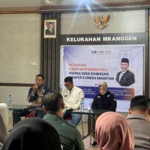Pelatihan Kader Anti Narkotika untuk Warga Desa Kawasan Kampus 5 UNESA Magetan