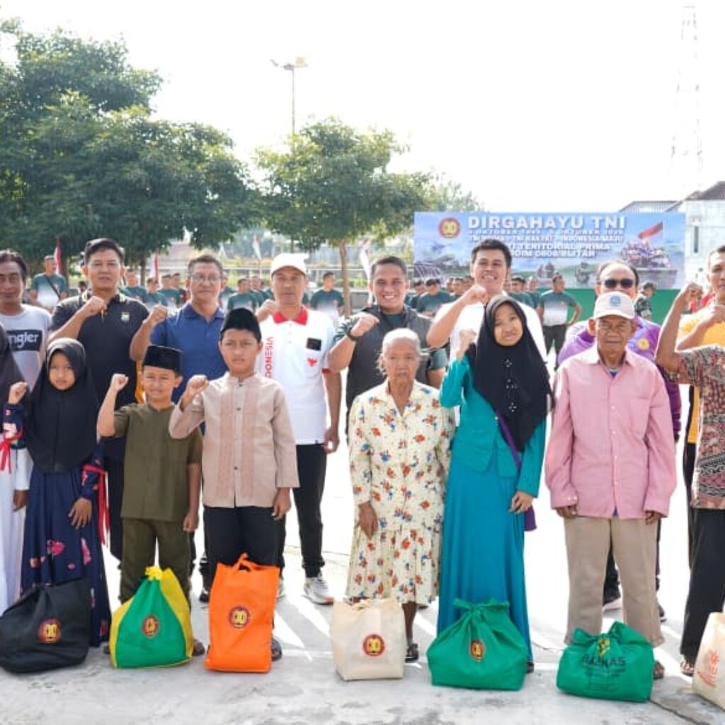 Bakti Teritorial Prima Kodim 0808/ Blitar, Wujud Kepedulian TNI Terhadap Masyarakat Dalam Rangka HUT ke-80