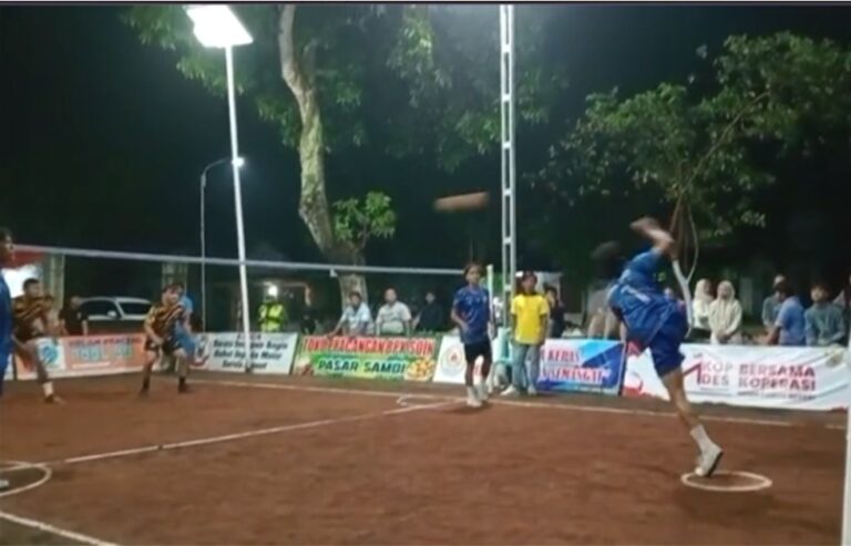 Semarak HUT TNI Ke 80, Kodim 0808 Gelar Turnamen Sepak Takraw Di Blitar