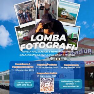 HUT ke-80, KAI Daop 7 Madiun Gelar Lomba Fotografi