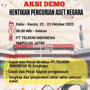 Aliansi Madura Indonesia (AMI) Gelar Aksi Demo Besar di Surabaya: Tuntut Hentikan Pencurian Aset Negara dan Pecat Direksi PT Telkom Indonesia