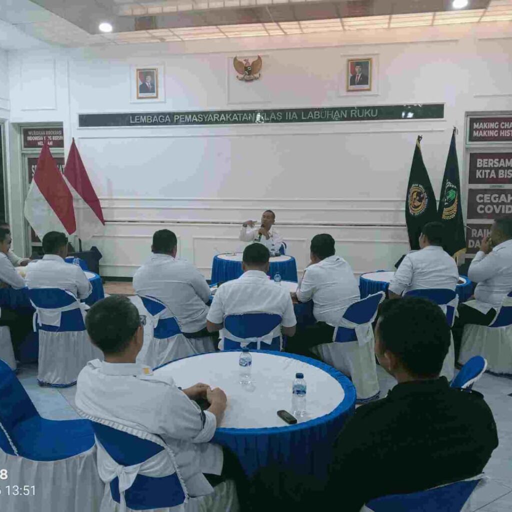 Kalapas Labuhan Ruku Perketat Pengamanan dan Berantas Narkoba Pasca Rapat Internal