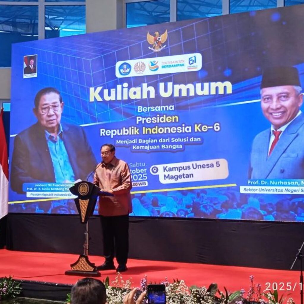 Presiden Ke – 6 RI SBY Beri Kuliah Umum di Unesa Magetan