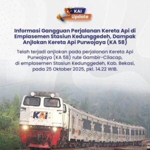 KAI Daop 7 Madiun Mohon Maaf atas Dampak Kelambatan Sejumlah KA Akibat Gangguan Operasional KA Purwojaya di Kedunggedeh