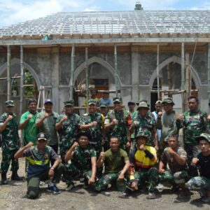 Tim Wasev TMMD Bangga Saat Kunjungi Masjid Jami’ Desa Kembangan