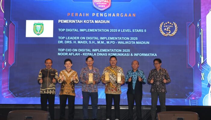 TOP Digital Awards 2025, Kota Madiun Borong Tiga Penghargaan