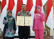 Berhasil Turunkan Lakalantas dan Fatalitas Kecelakaan, Pemkab Berikan Penghargaan  Satlantas Polres Magetan