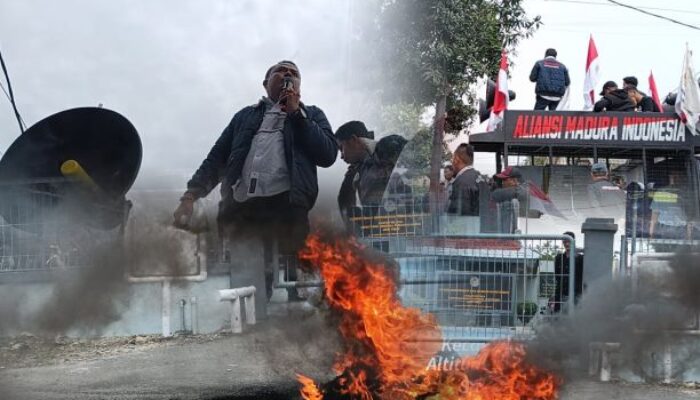 Suasana Memanas, Massa AMI Kepung Kantor Wilayah Ditjen PAS Jatim di Surabaya