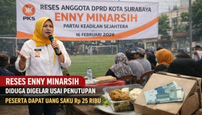 AMI Soroti Dugaan Reses Enny Minarsih Digelar Usai Penutupan, Peserta Diberi Uang Saku Rp25 Ribu Surabaya