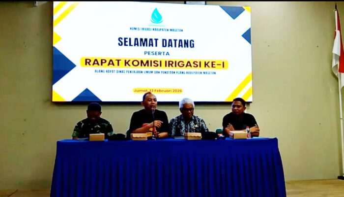 Magetan Divisit Air 90 Juta Kantor SDA Menggelar Rapat Komisi Irigasi