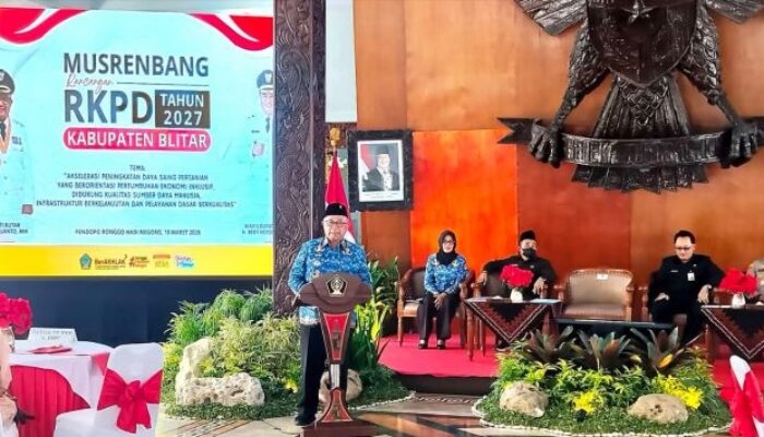 Pemkab Blitar Gelar Musrenbang RKPD 2027 , Bupati Rijanto Himbau Perkuat Sinergi Semua Pihak