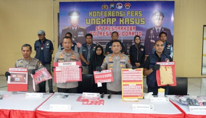 Sepanjang Maret 2026, Polresta Sidoarjo Ungkap 19 Kasus Narkoba dan Amankan 25 Tersangka
