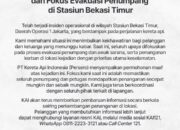 KAI Daop 7 Sampaikan Duka Mendalam atas Insiden di Stasiun Bekasi Timur