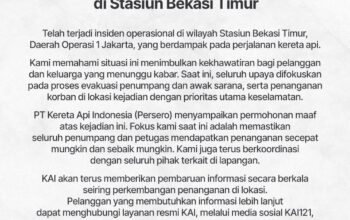 KAI Daop 7 Sampaikan Duka Mendalam atas Insiden di Stasiun Bekasi Timur