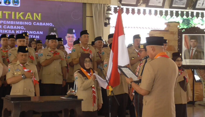 Resmi,  Bupati Magetan Dilantik dan Dikukuhkan Sebagai  ketua ketua  Majelis Pembimbing Cabang Gerakan Pramuka