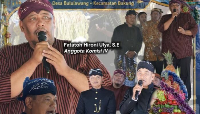 Komisi IV DPRD Kabupaten Blitar Hadiri Adat Larung Sesaji Pemdes Bululawang