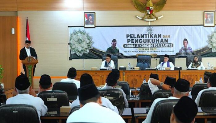 Hadiri Pengukuhan Pengurus Forsantri, Bupati Madiun : Pentingnya Sinergi Ulama dan Umara