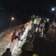 Hampir Rampung, Talud Sungai Bulu Lor Dikebut Satgas TMMD dan Warga Hingga Malam