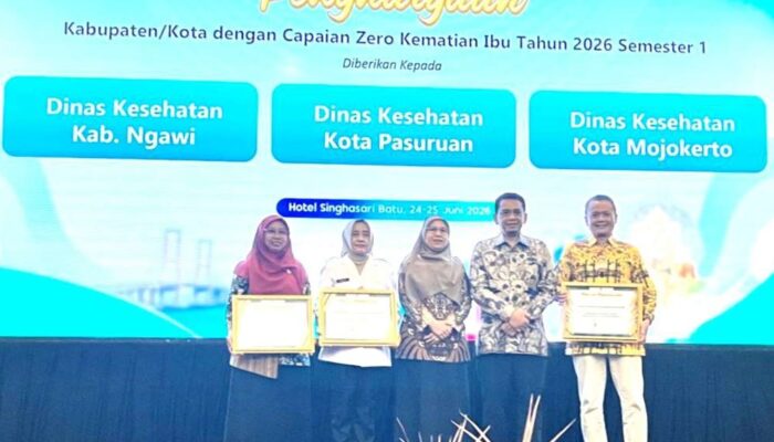 Ngawi Terima Penghargaan Zero Kematian Ibu Semester I 2026