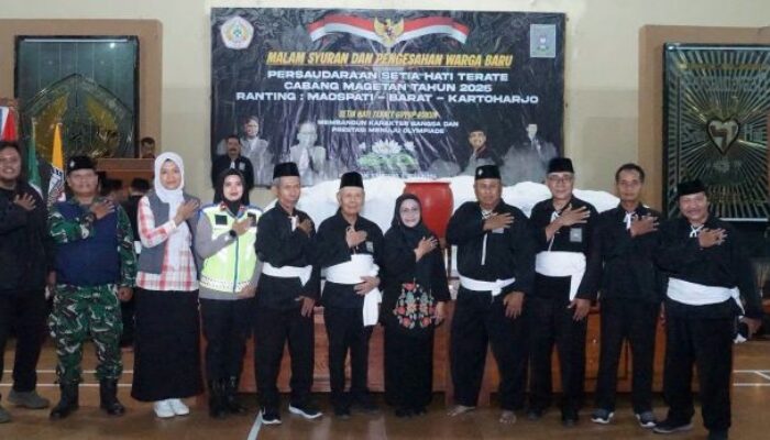 Bupati Nanik Hadiri Pengesahan Warga Baru PSHT Cabang Magetan Tahun 2026