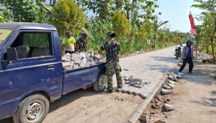 Mobil Pick Up Pribadi Dikerahkan, Warga Bulu Lor Dukung Penuh TMMD Ke-129