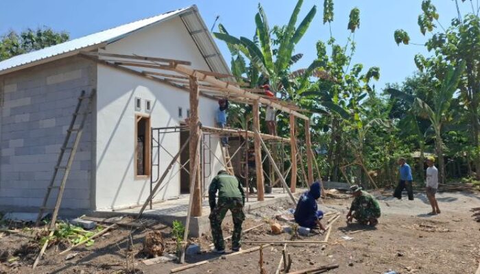Gotong Royong Keluarga dan TNI, Rumah Tidak Layak di Bulu Lor Hampir Rampung