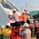 Semarakkan HUT ke-81 RI, Daop 7 Madiun dan Rail Fans Hias Lokomotif KA Manja Bernuansa Merah Putih